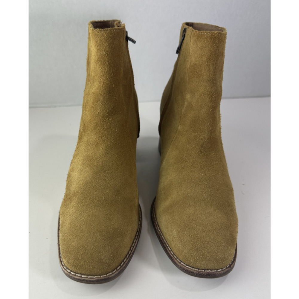 Madewell Bryce Suede Women's Heeled Ankle Boots Size 9 M4674 Chestnut Brown - Picture 2 of 16